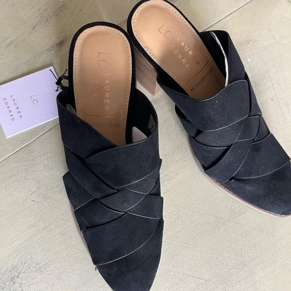Womens Lauren Conrad Rowann Black Mules SZ US 6.5 - Picture 4 of 5